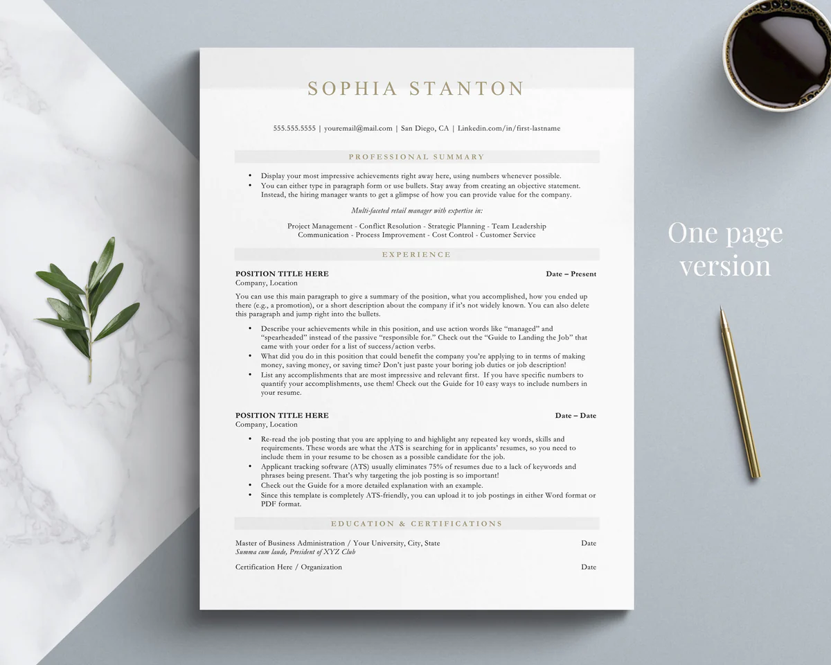STYLISH ADMINISTRATIVE ASSISTANT CV TEMPLATE SOPHIA STANTON 7 STYLISH ADMINISTRATIVE ASSISTANT CV TEMPLATE SOPHIA STANTON