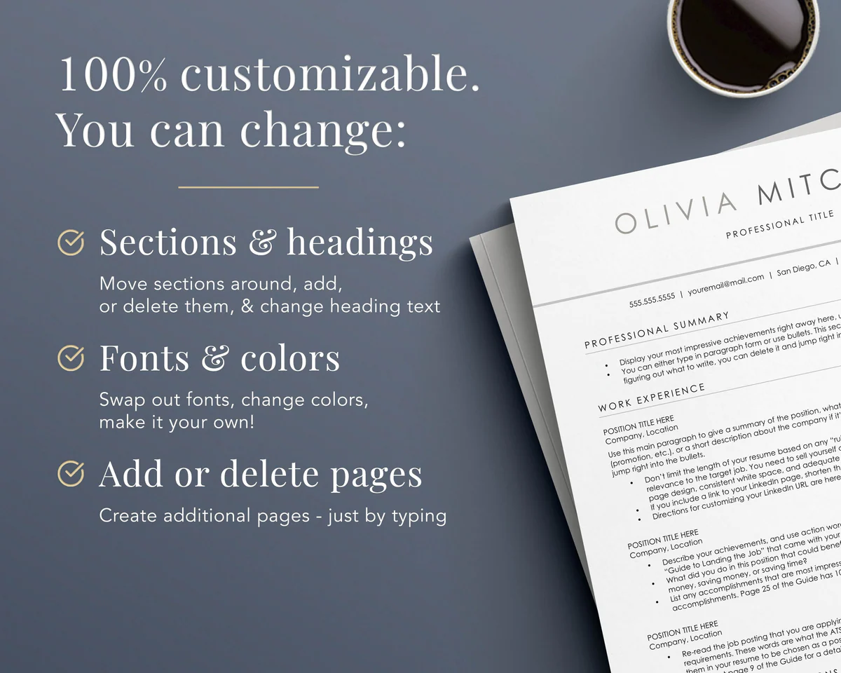 MODERN ADMINISTRATIVE ASSISTANT RESUME TEMPLATE REVIEW OLIVEA MITCHELL 5 MODERN ADMINISTRATIVE ASSISTANT RESUME TEMPLATE REVIEW OLIVEA MITCHELL