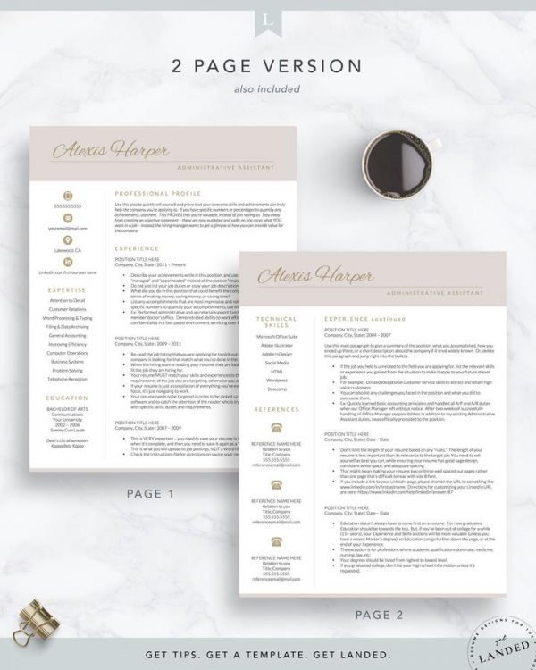 MODERN ADMINISTRATIVE ASSISTANT RESUME TEMPLATE