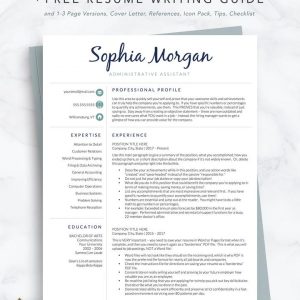 Creative Resume Template The Sophia morgan