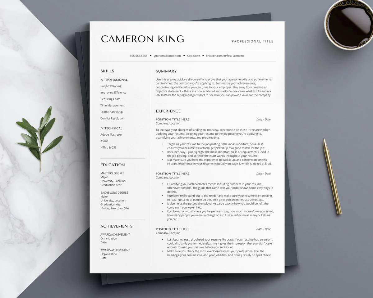 CREATIVE ARTIST RESUME TEMPLATE CAMERON KING 1 CREATIVE ARTIST RESUME TEMPLATE CAMERON KING
