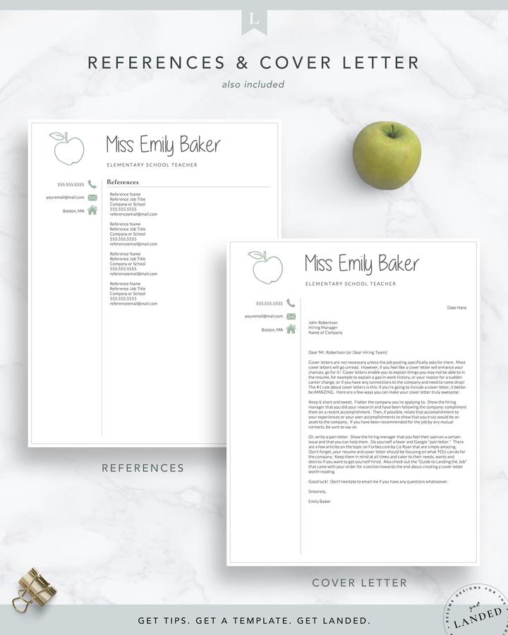 ELEMENTARY SCHOOL TEACHER CV TEMPLATE EMILY BAKER 6 Elementary School Teacher Cv Template Emily Baker