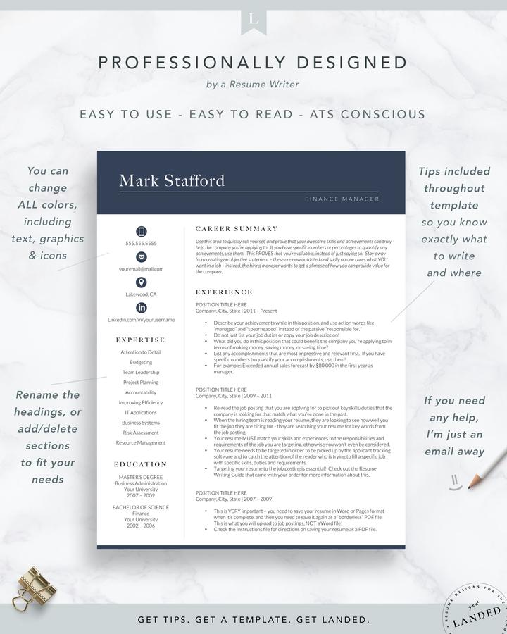 SMART FINANCE MANAGER RESUME TEMPLATE MARK STAFFORD 5 Smart Finance Manager Resume Template Mark Stafford