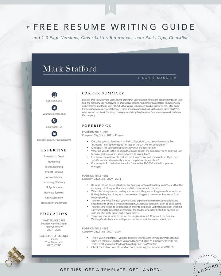 SMART FINANCE MANAGER RESUME TEMPLATE MARK STAFFORD 1 Smart Finance Manager Resume Template Mark Stafford