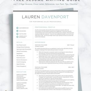 Resume Template for Word and Page