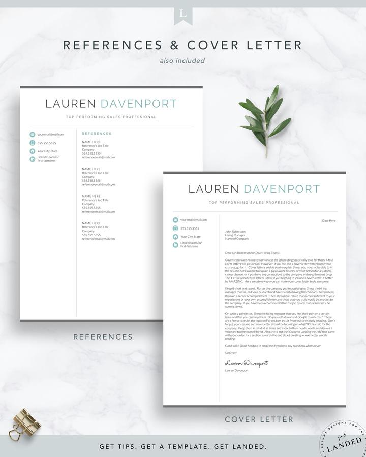 Resume Template for Word and Page