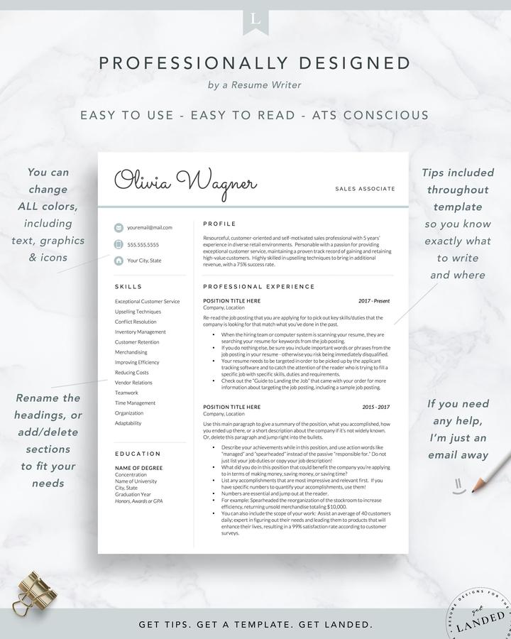 MODERN RETAIL EXECUTIVE RESUME SAMPLE OLIVIA WAGNER 2 retail resume