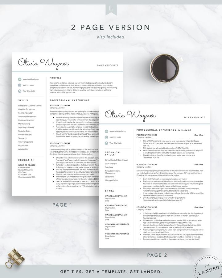 MODERN RETAIL EXECUTIVE RESUME SAMPLE OLIVIA WAGNER 4 retail resume