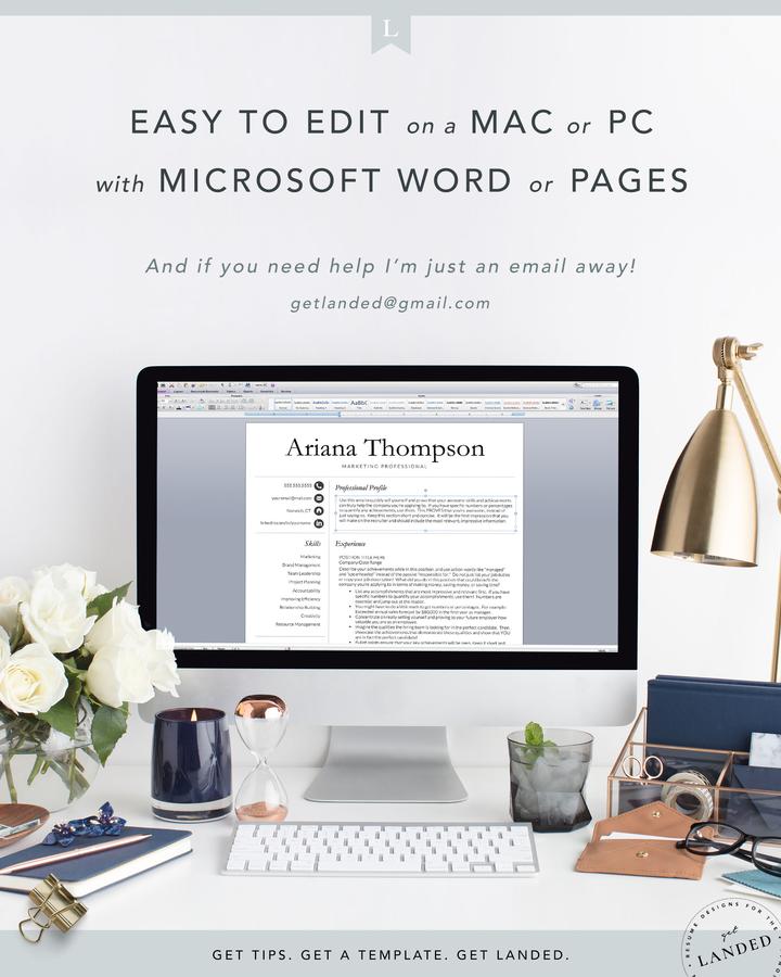 MARKETING PROFESSIONAL CV TEMPLATE ARIANA THOMPSON 4 Marketing Professional Cv Template Ariana Thompson