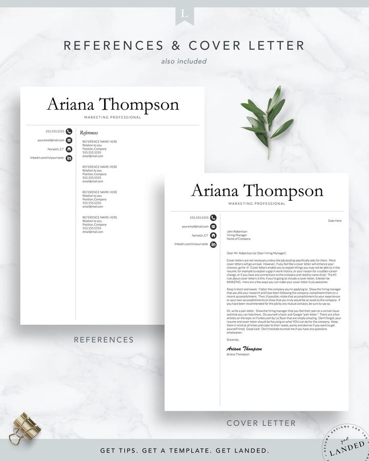 MARKETING PROFESSIONAL CV TEMPLATE ARIANA THOMPSON 7 Marketing Professional Cv Template Ariana Thompson